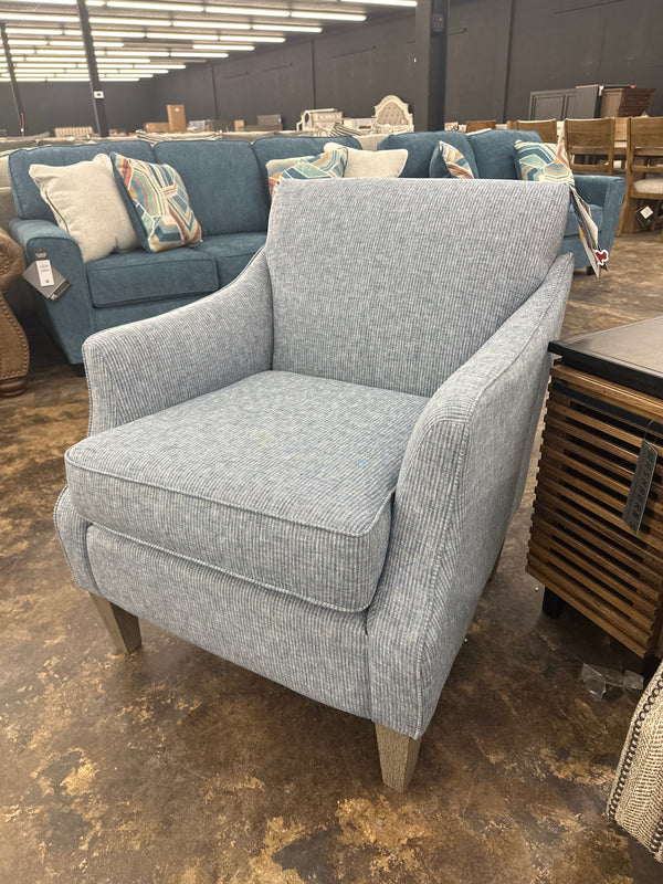 Best Ashelle Club Chair w/ Riverloom Legs in Chambray-Washburn's Home Furnishings