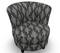 Best Palmona Swivel Barrel Chair w/ Espresso Legs in Midnight-Washburn's Home Furnishings