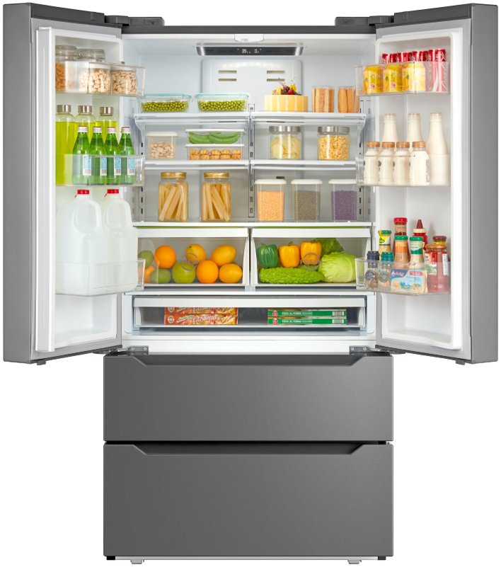 CROSLEY French Door Bottom Mount Cabinet-Depth refrigerator 22.5 cu ft-Washburn's Home Furnishings