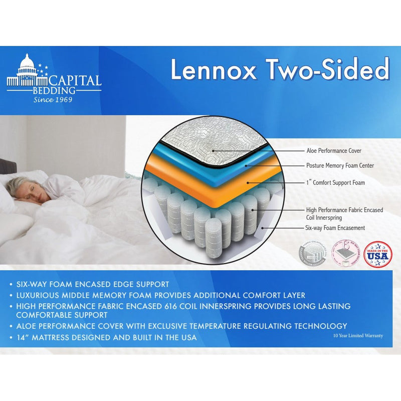 Capital Lennox Flip King Two Sided Mattress-Washburn's Home Furnishings