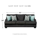 Charenton - Charcoal - Queen Sofa Sleeper-Washburn's Home Furnishings