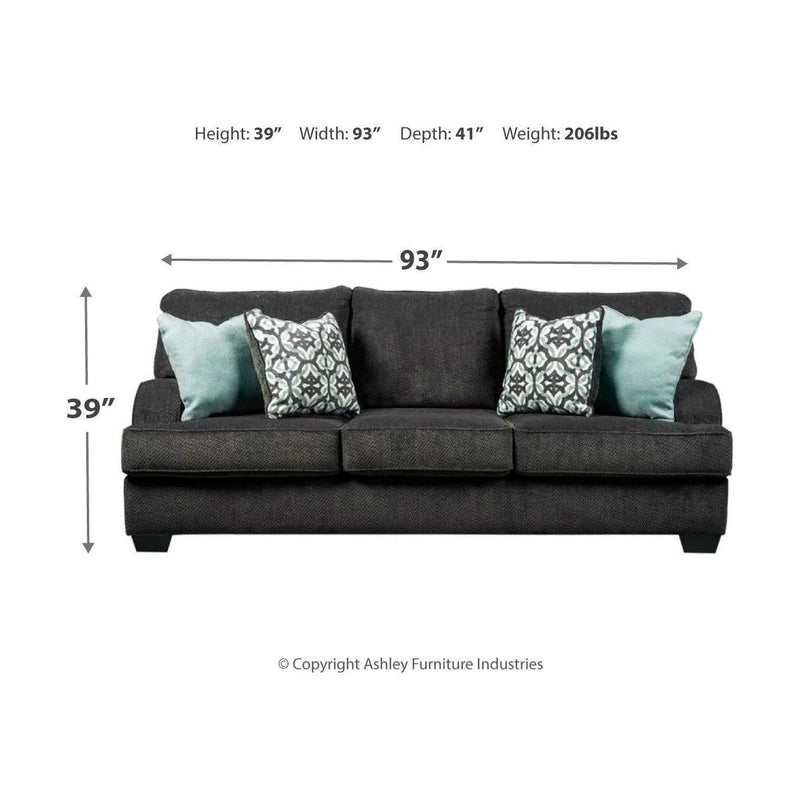 Charenton - Charcoal - Queen Sofa Sleeper-Washburn's Home Furnishings