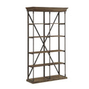 Coast to Coast 4 Shelf Bookcase with Slab Top & Base 49X17X87-Washburn's Home Furnishings