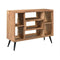 Coast to Coast 7 Compartment Bookcase w/Tapered Dark Metal Legs-Washburn's Home Furnishings