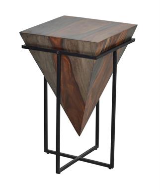 Coast to Coast Accent Table in Sierra & Black Finish-Washburn's Home Furnishings