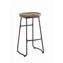 Coaster Backless Bar Stool Driftwood And Dark Bronze-Washburn's Home Furnishings