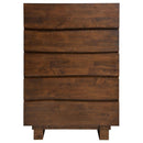 Coaster Genevieve 6-Drawer Rectangular Chest Dark Brown-Washburn's Home Furnishings