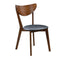 Coaster Jedda Upholstered Dining Chairs in Dark Walnut & Black-Washburn's Home Furnishings