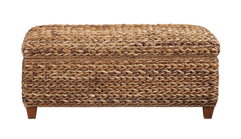 Laughton - Hand-woven Storage Trunk - Light Brown-Washburn's Home Furnishings