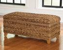 Laughton - Hand-woven Storage Trunk - Light Brown-Washburn's Home Furnishings