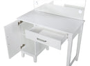 Coaster Vanity Set(Desk, Stool, Mirror) W/Led Lights in White Bundle-Washburn's Home Furnishings