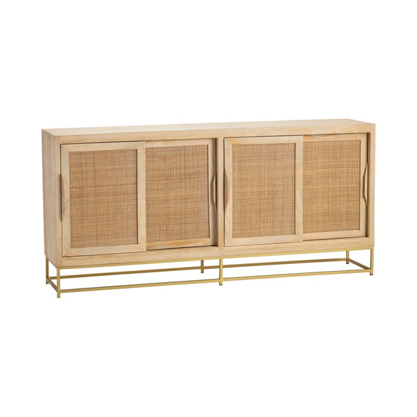 Crestview Biscayne Bengal Manor Natural Cane Sideboard-Washburn's Home Furnishings