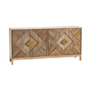 Crestview Brookline 4 Door Sideboard Cabinet-Washburn's Home Furnishings