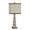 Crestview Burgess Resin Sundal Wood Finish Table Lamp 32"Ht-Washburn's Home Furnishings