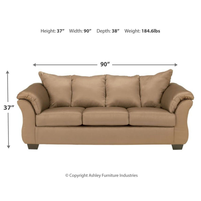 Darcy - Beige - Full Sofa Sleeper-Washburn's Home Furnishings