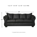 Darcy - Black - Full Sofa Sleeper-Washburn's Home Furnishings