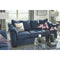 Darcy - Blue - Full Sofa Sleeper-Washburn's Home Furnishings