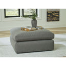 Elyza - Smoke - Oversized Accent Ottoman-Washburn's Home Furnishings