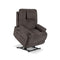 Flexsteel Zecliner Model 2+ Fabric Power Lift Recliner w/Power Headrest, Lumbar, Heat & Massage in Umber-Washburn's Home Furnishings