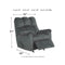 Foxfield - Charcoal - Rocker Recliner-Washburn's Home Furnishings