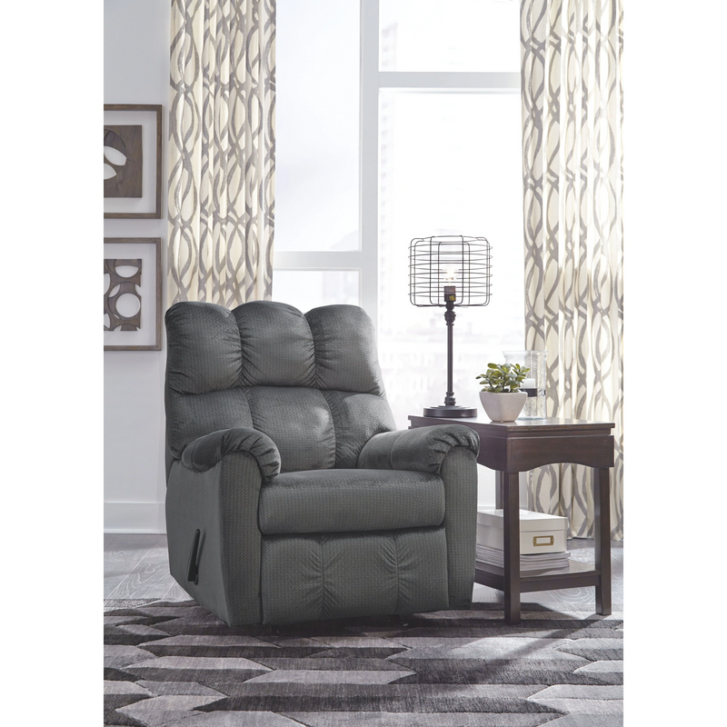 Foxfield - Charcoal - Rocker Recliner-Washburn's Home Furnishings