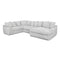 Franklin Angel 4 Piece Sectional w/Right Chaise in Marshmallow Dove-Washburn's Home Furnishings