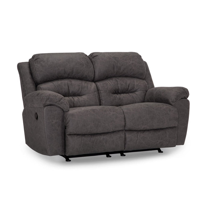 Franklin Bellamy Power Rocking Reclining Loveseat w/ Integrated USB Port in Cowboy Graphite-Washburn's Home Furnishings