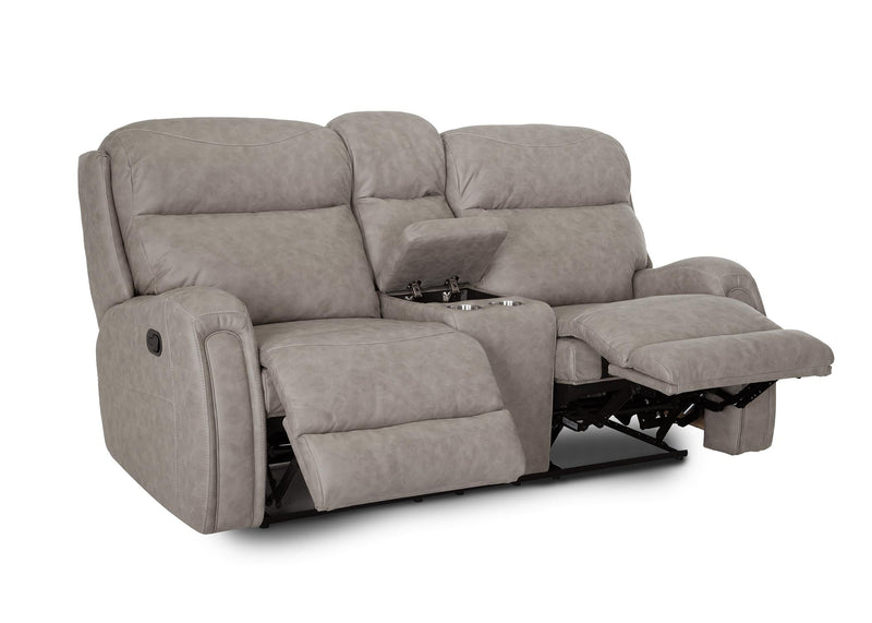 Franklin Bridger Reclining Console Loveseat in Faulkner Marble-Washburn's Home Furnishings