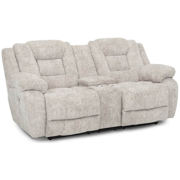 Franklin Hayworth Reclining Console Loveseat in Pilot Pumice-Washburn's Home Furnishings