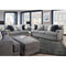 Franklin Juno Ottoman in Crosby Denim-Washburn's Home Furnishings