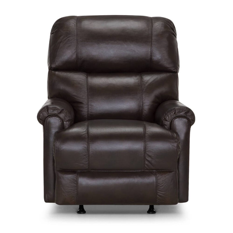 Franklin Leather Captain Recliner in Montgomery Java-Washburn's Home Furnishings