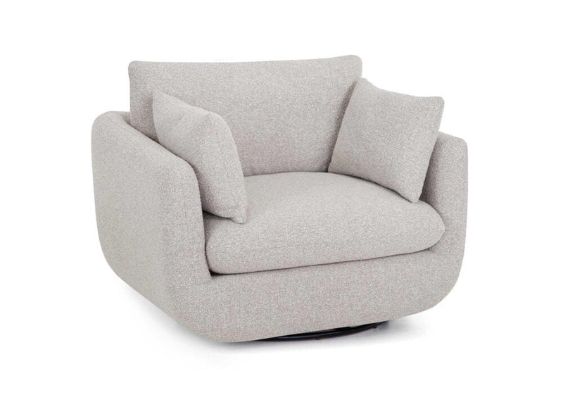 Franklin Marcella Swivel Accent Chair in Meade Linen-Washburn's Home Furnishings