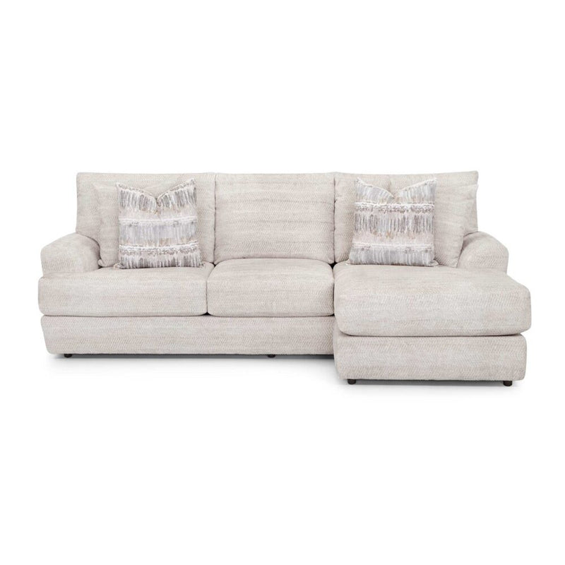 Franklin Nash Sofa w/ Reversible Chaise in Tidal Sand-Washburn's Home Furnishings