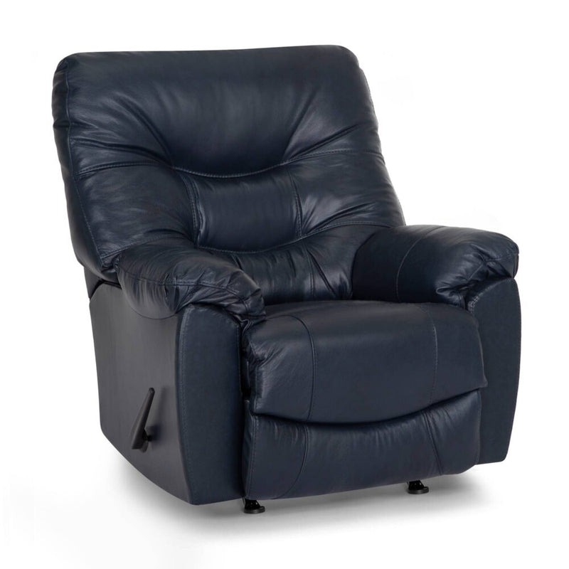 Franklin Trilogy Rocker Recliner in Federica Navy-Washburn's Home Furnishings