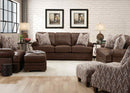 Franklin Tula Chair and a Half in Florence Almond Genuine Italian Leather-Washburn's Home Furnishings