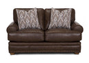 Franklin Tula Loveseat in Florence Almond Genuine Italian Leather-Washburn's Home Furnishings