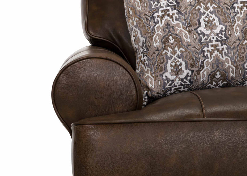 Franklin Tula Loveseat in Florence Almond Genuine Italian Leather-Washburn's Home Furnishings