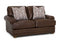 Franklin Tula Loveseat in Florence Almond Genuine Italian Leather-Washburn's Home Furnishings