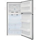 Frigidaire 13.9 Cu. Ft. Top Freezer Refrigerator in Brushed Steel-Washburn's Home Furnishings