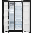 Frigidaire 22.2 Cu Ft Side by Side Refrigerator in Black-Washburn's Home Furnishings