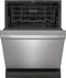 Frigidaire 24 in Front Control Built-In Tall Tub Dishwasher in Stainless Steel with 4-cycles and DishSense Sensor Technology-Washburn's Home Furnishings