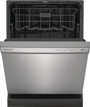 Frigidaire 24 in Front Control Built-In Tall Tub Dishwasher in Stainless Steel with 4-cycles and DishSense Sensor Technology-Washburn's Home Furnishings