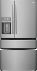 Frigidaire 27 Cu. Ft. 4 Door French Door Refrigerator, dispense - Smudge proof Stainless-Washburn's Home Furnishings