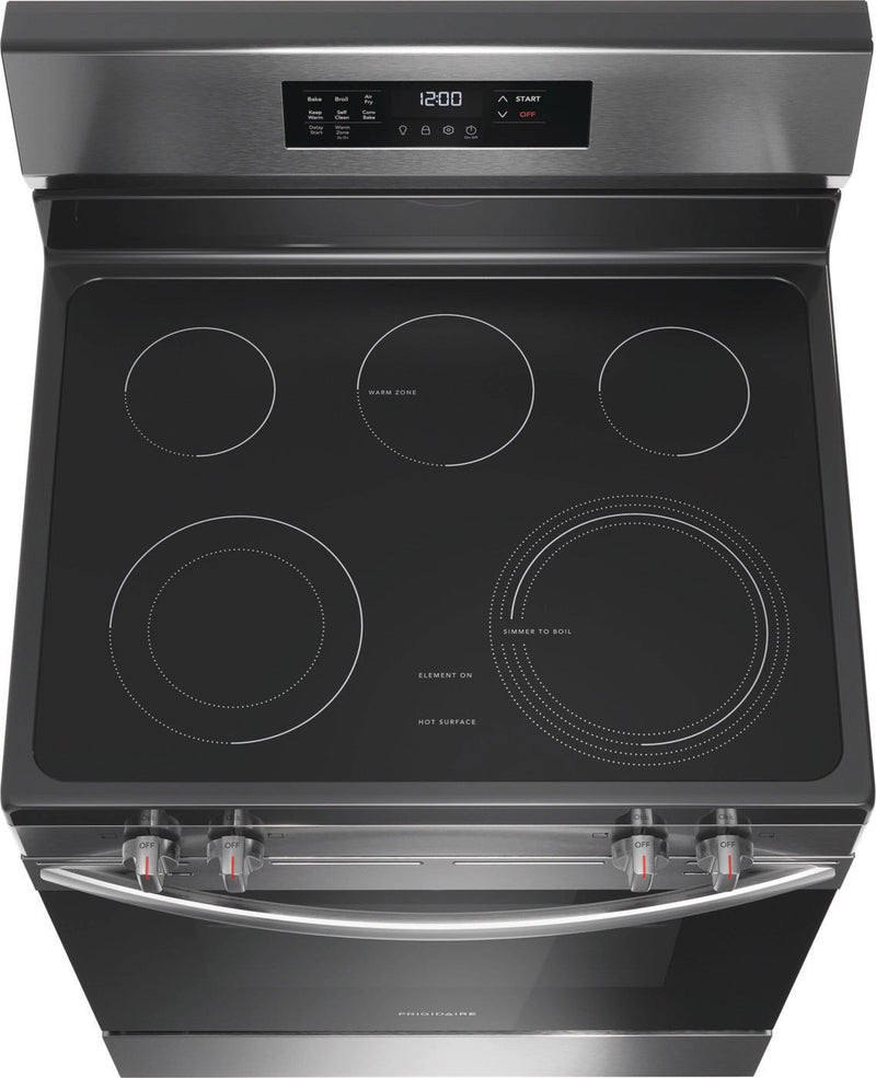 Frigidaire 30" Electric Range with Air Fry - Stainless Steel-Washburn's Home Furnishings