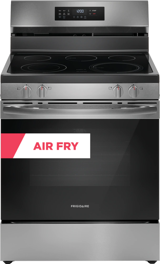 Frigidaire 30" Electric Range with Air Fry - Stainless Steel-Washburn's Home Furnishings