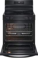 Frigidaire 30" Electric Range with Steam Clean in Black-Washburn's Home Furnishings