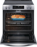 Frigidaire 30" Front Control Electric Range, smooth top, ADA - Stainless-Washburn's Home Furnishings