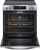 Frigidaire 30" Front Control Electric Range, smooth top, ADA - Stainless-Washburn's Home Furnishings