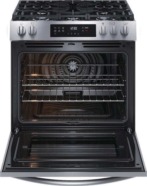 Frigidaire 30" Gas Range w/Convection Bake & Front Controls-Washburn's Home Furnishings