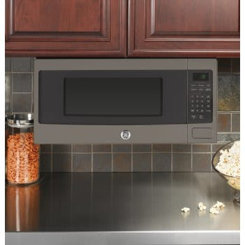 GE - 1.1 Cu. Ft. Mid-Size Microwave - Slate-Washburn's Home Furnishings